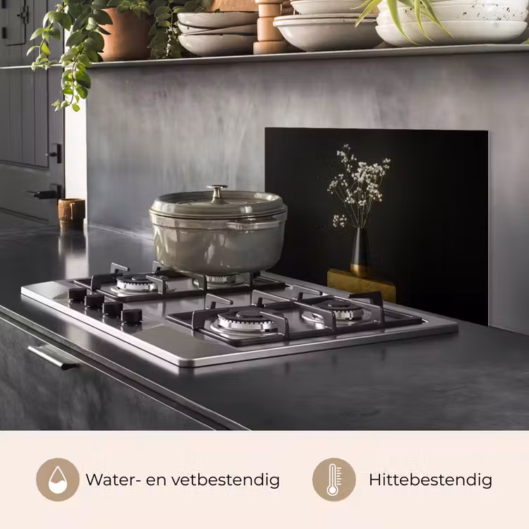 Bloembollen - Wit - Vaas - Minimalistisch keuken achterwand spatscherm klein -usp_NL