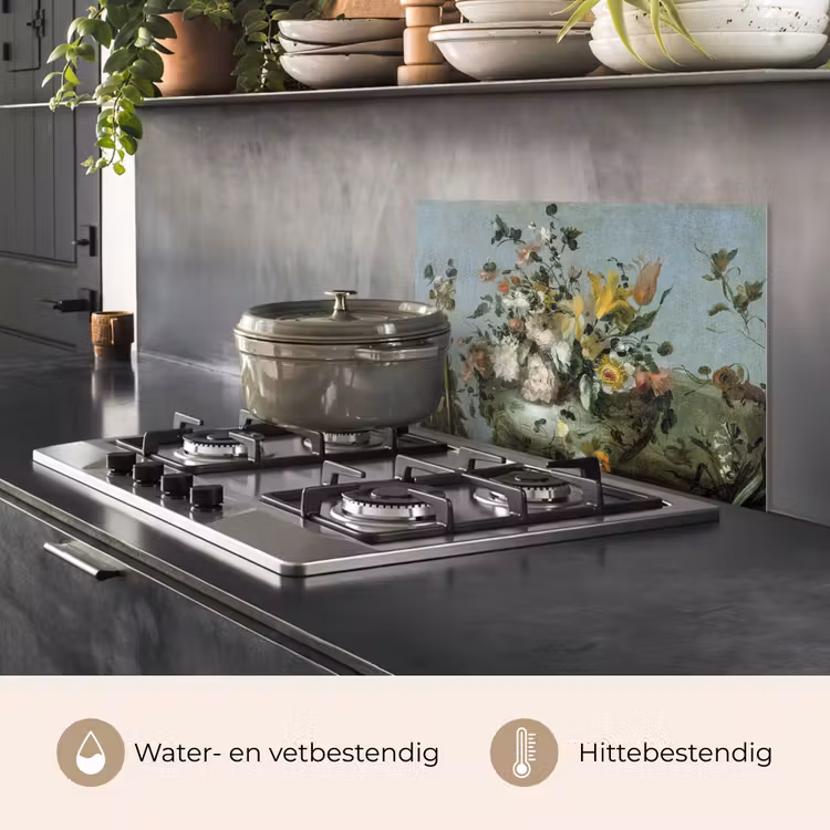 Bloemen - Oude Meesters - Olieverf keuken achterwand spatscherm klein -usp_NL