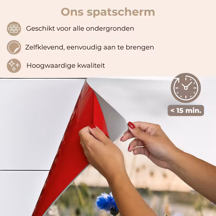 Bloemen - Zomer - Korenbloem - Blauw - Zon - Wolken keuken achterwand spatscherm klein -spatscherm_NL