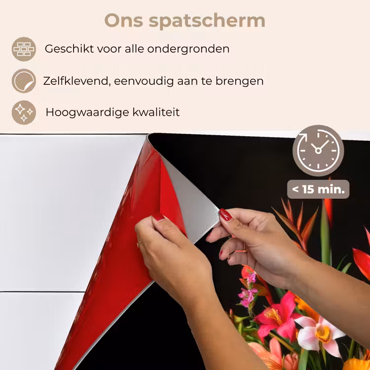 Boeket - Bloemen - Exotisch keuken achterwand spatscherm klein -spatscherm_NL