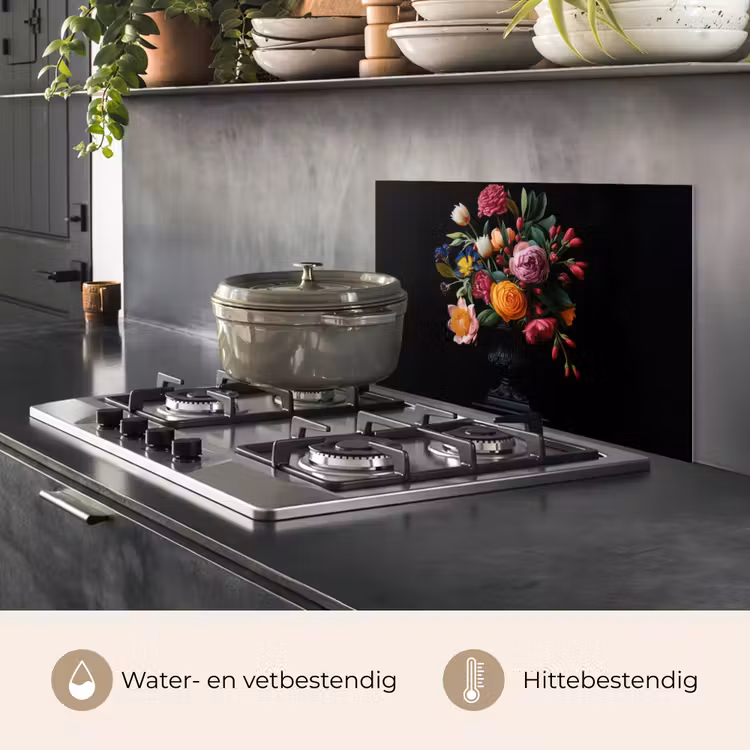 Boeket - Romantisch - Kleurrijk keuken achterwand spatscherm klein -usp_NL