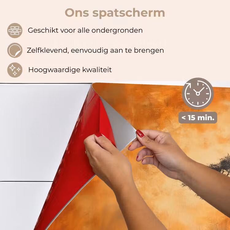 Boom - Landschap - Oranje keuken achterwand spatscherm klein -spatscherm_NL