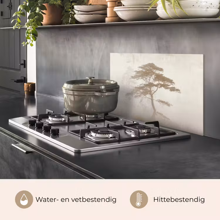 Boom - Oosterse stijl - Landschap keuken achterwand spatscherm klein -usp_NL