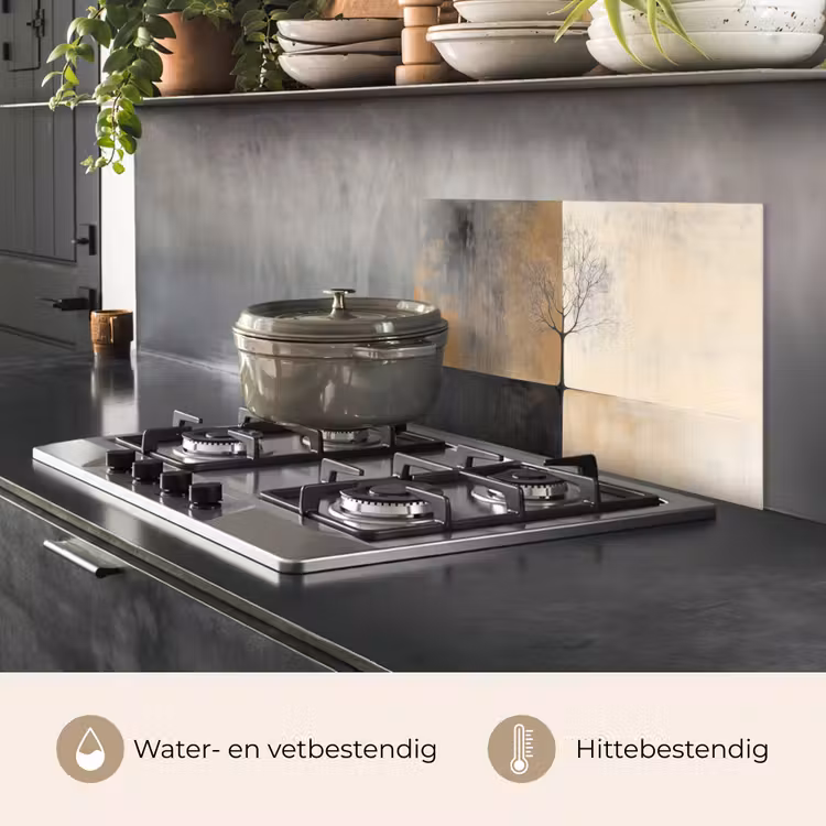Boom - Vlakken - Takken - Kleurverloop keuken achterwand spatscherm klein -usp_NL