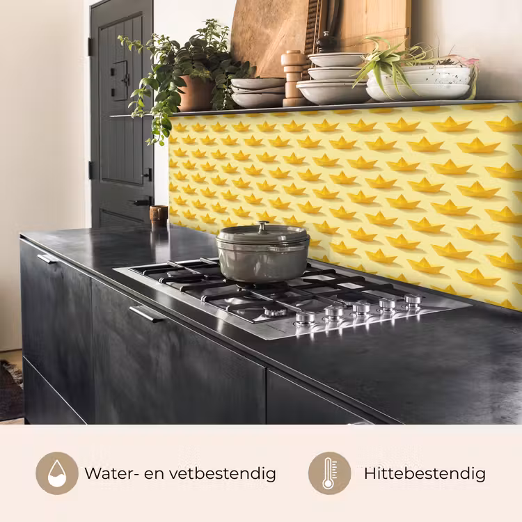 Bootjes - Origami - Creatief - Geel keuken achterwand 2 middel 871 -usp_NL