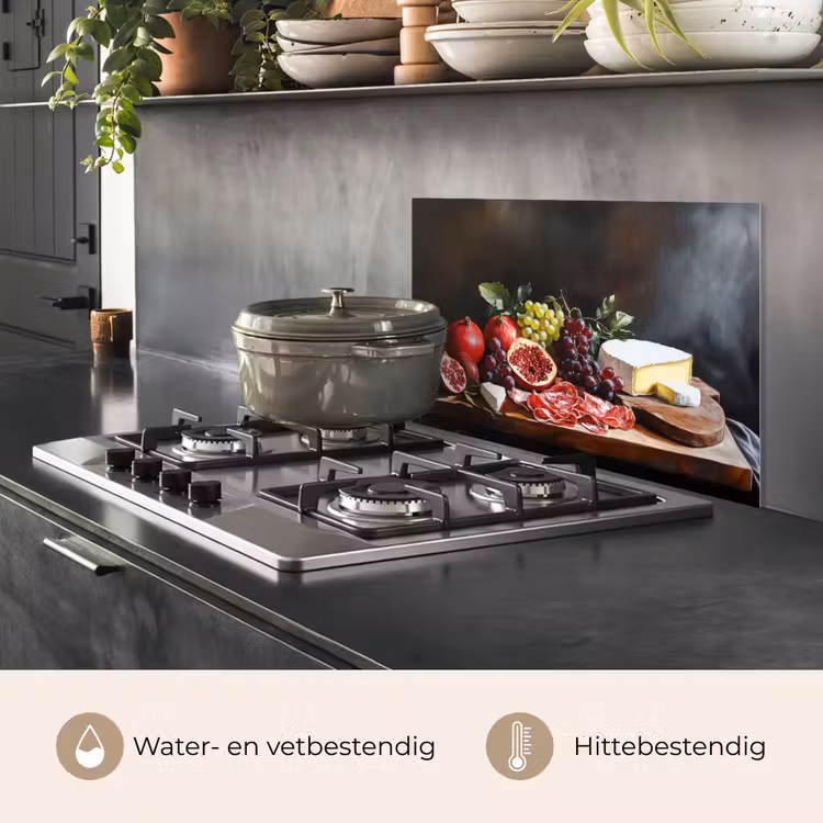 Borrelplank - Stilleven - Vintage keuken achterwand spatscherm klein -usp_NL