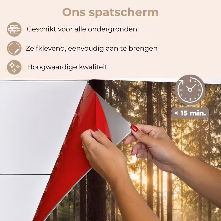 Bos - Gras - Zonlicht keuken achterwand spatscherm klein -spatscherm_NL