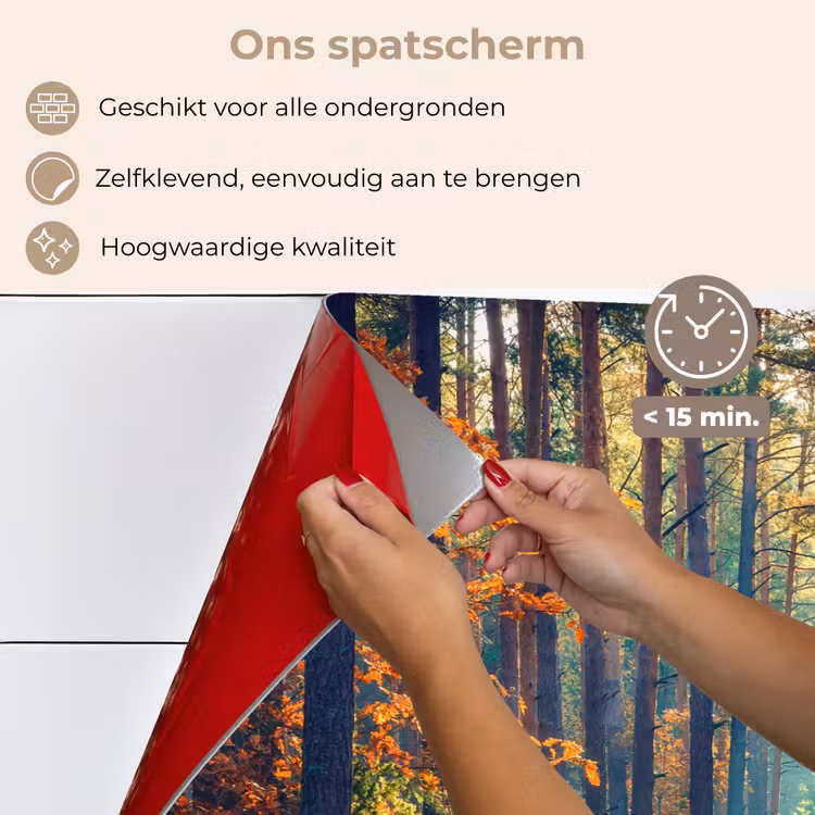 Bos - Zon - Natuur - Herfst keuken achterwand spatscherm klein -spatscherm_NL