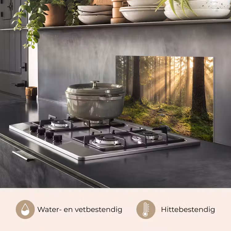 Bos - Zonlicht - Gras keuken achterwand spatscherm klein -usp_NL