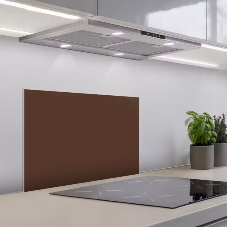 Bruin - Donker - Kleuren keuken achterwand spatscherm klein 900 -3d_schuin