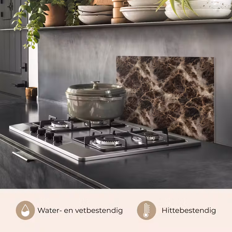 Bruin - Goud - Marmer keuken achterwand spatscherm klein 900 -usp_NL