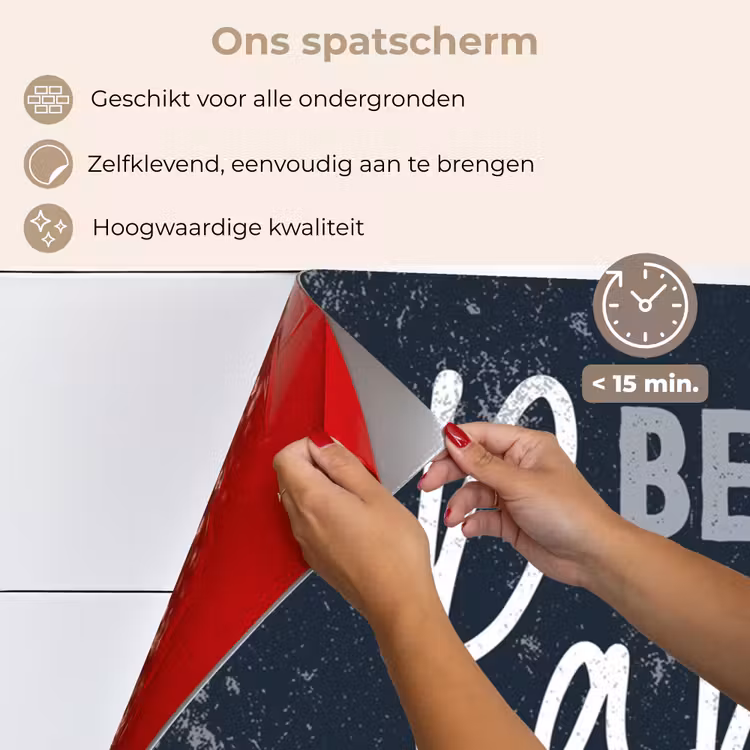 Cadeau voor man - Quote - Vaderdag - Beste papa ooit - Spreuken keuken achterwand spatscherm klein -spatscherm_NL
