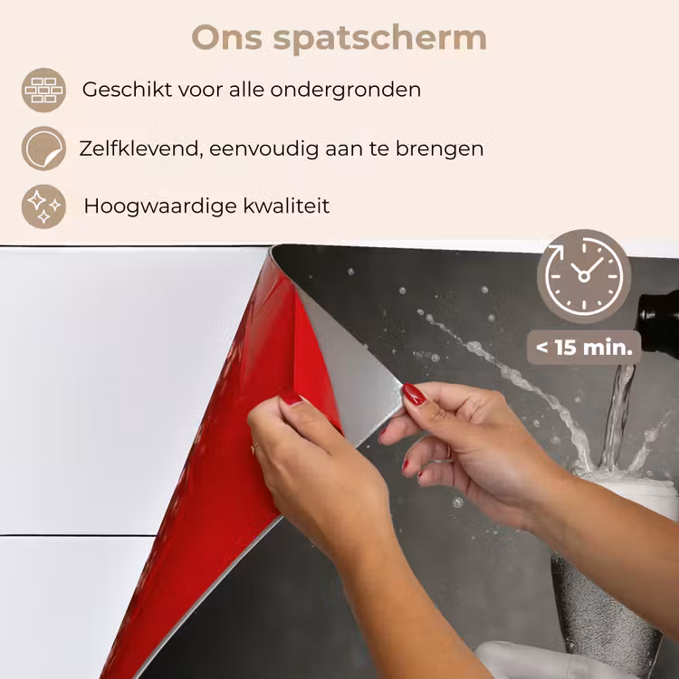 Champagnefles - Glas - Minimalistisch - Spetters keuken achterwand spatscherm klein -spatscherm_NL