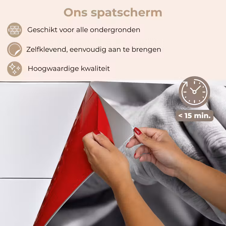 Chef - Garnering - Gerecht keuken achterwand spatscherm klein -spatscherm_NL