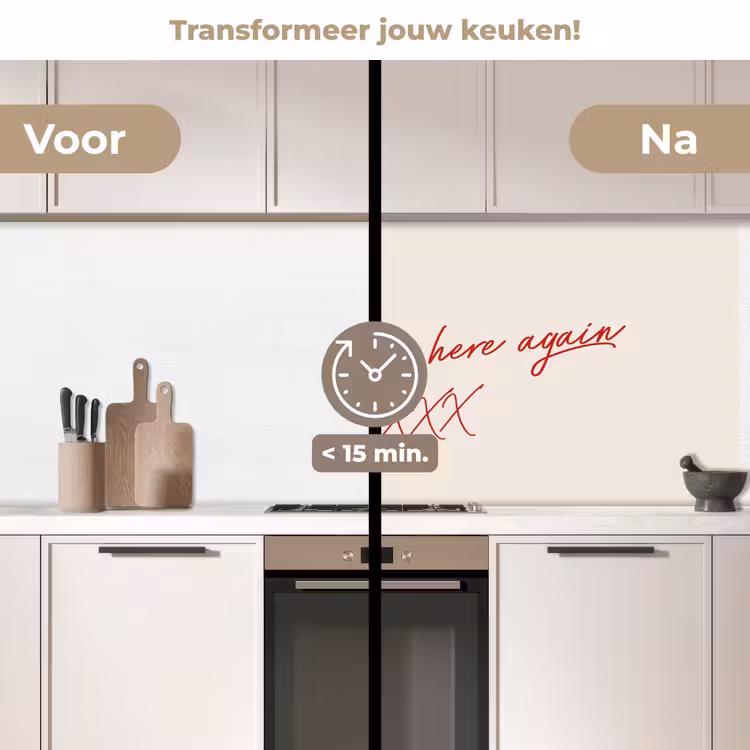 Chef was cute would eat here agian keuken achterwand 2 middel -voor-na2_NL