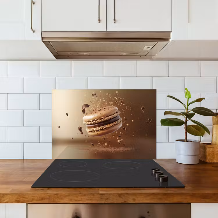 Chocolade - Macarons - Eten - Snoep keuken achterwand spatscherm klein -sfeer2
