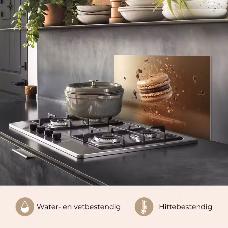 Chocolade - Macarons - Eten - Snoep keuken achterwand spatscherm klein -usp_NL