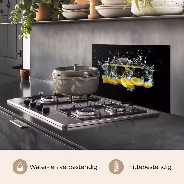 Citroen - Fruit - Geel - Stilleven - Water keuken achterwand spatscherm klein -usp_NL
