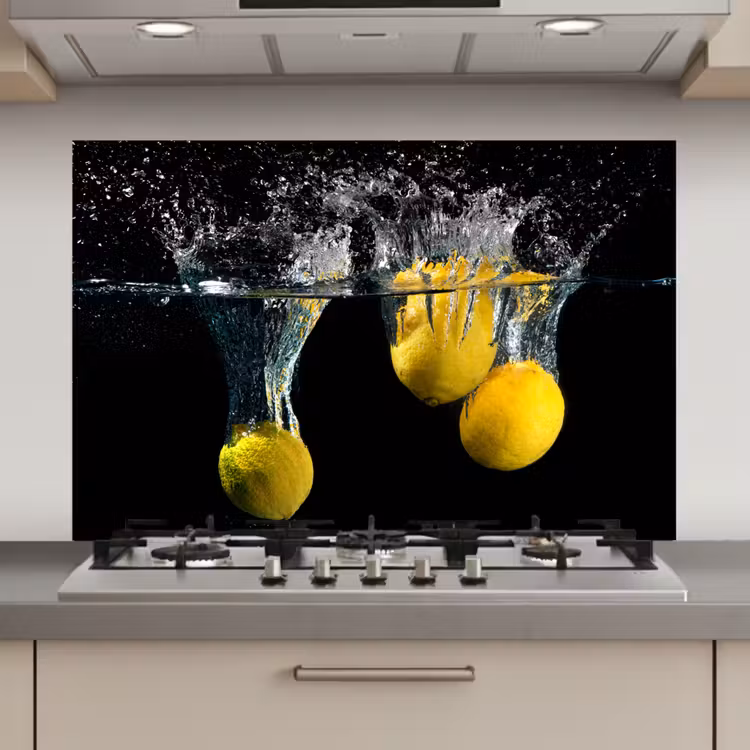Citroen - Fruit - Stilleven - Water - Geel keuken achterwand spatscherm klein -3d_website