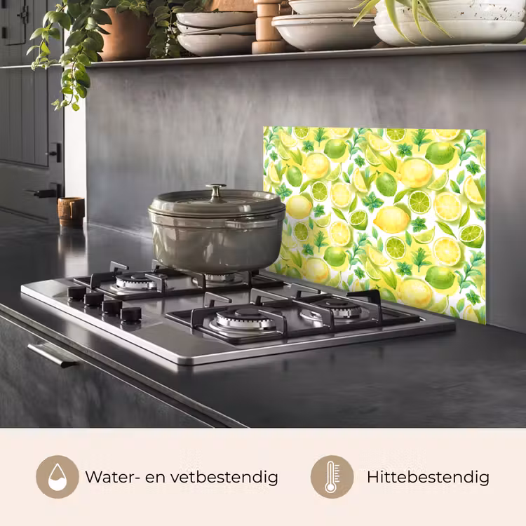 Citroen - Geel - Limoen - Groen keuken achterwand spatscherm klein 900 -usp_NL