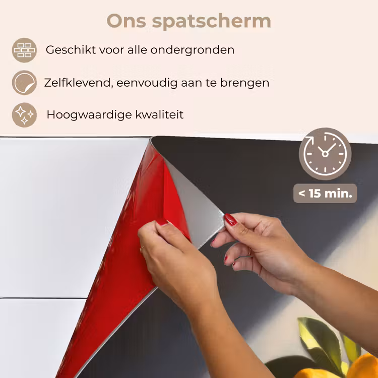 Citroenen - Stilleven - Geel keuken achterwand spatscherm klein -spatscherm_NL