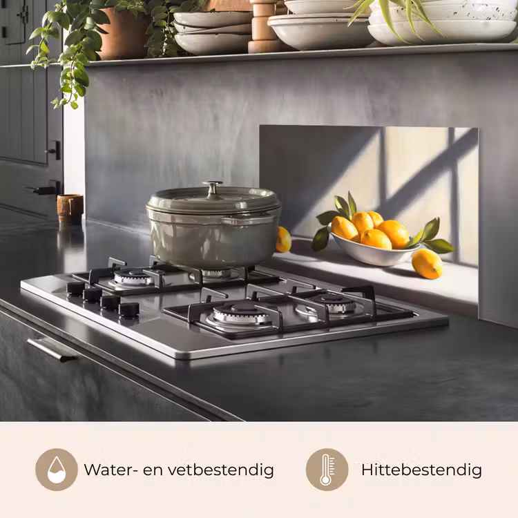 Citroenen - Stilleven - Geel keuken achterwand spatscherm klein -usp_NL