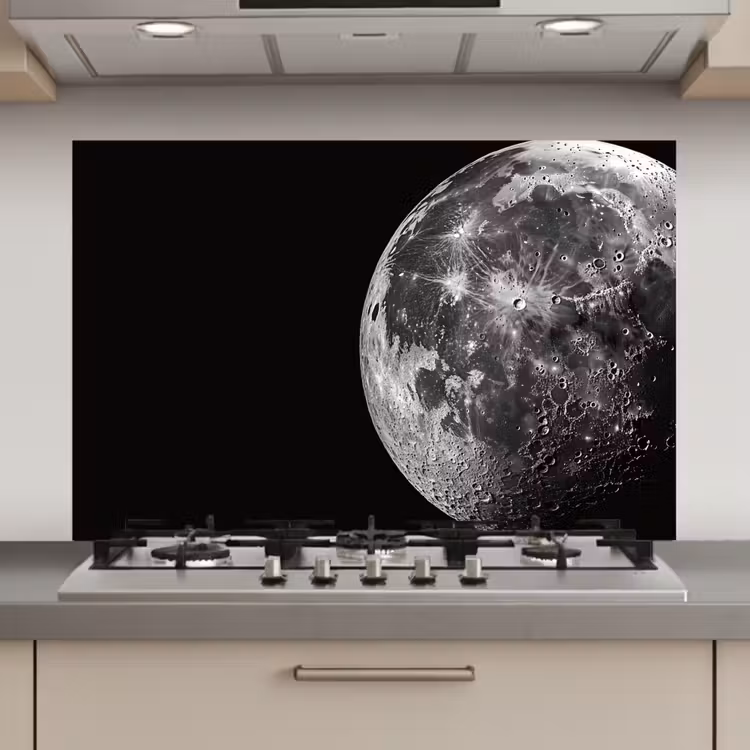 Close-up - Maan - Wit - Textuur keuken achterwand spatscherm klein -3d_website