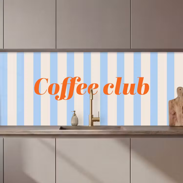 Keuken achterwand - Coffee-club