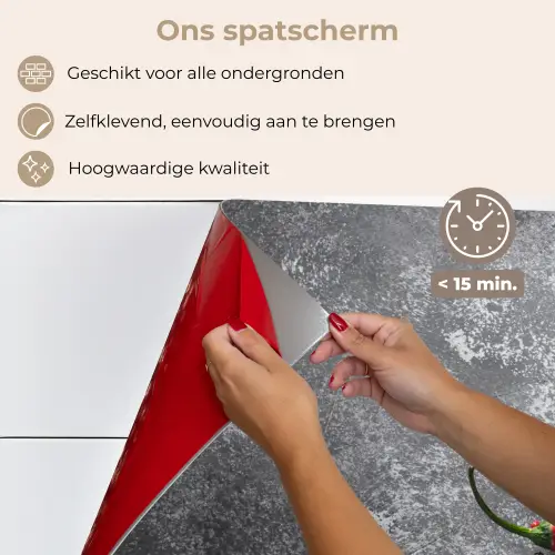 Contrast in Smaak en Textuur keuken achterwand spatscherm klein -spatscherm_NL