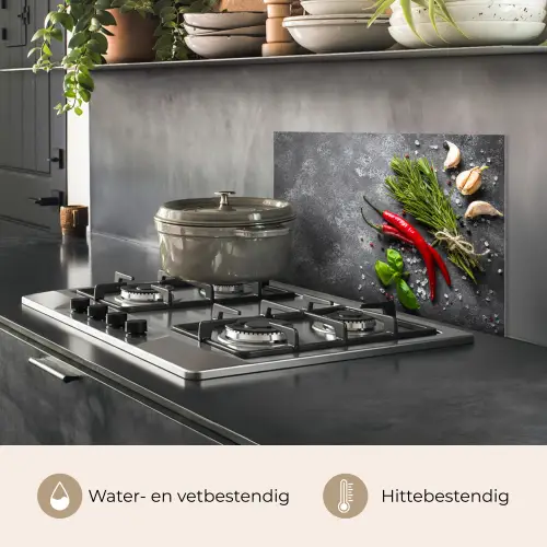 Contrast in Smaak en Textuur keuken achterwand spatscherm klein -usp_NL