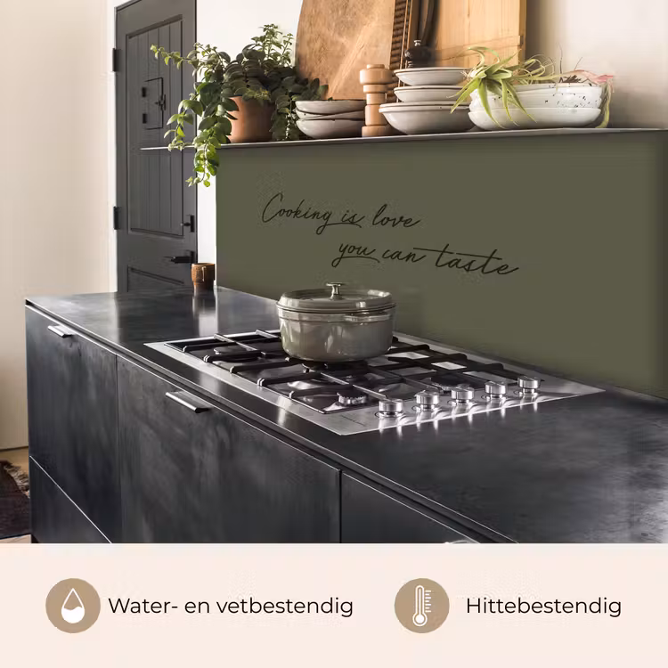 Cooking is love you can taste keuken achterwand 2 middel -usp_NL