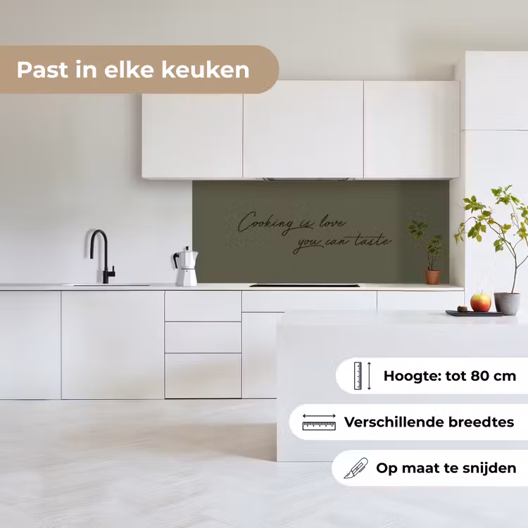 Cooking is love you can taste keuken achterwand 2 middel -sfeer4_NL