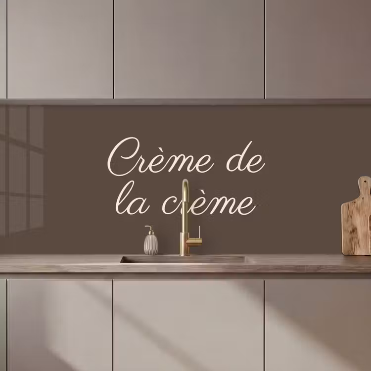 Keuken achterwand - Creme de la creme