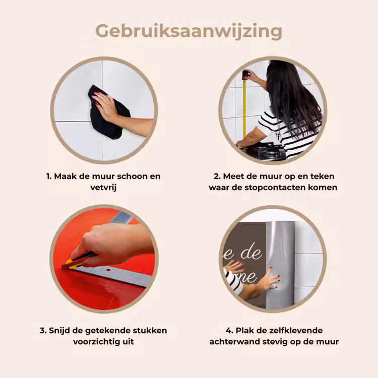 Creme de la creme keuken achterwand 2 middel -gebruiksaanwijzing_NL