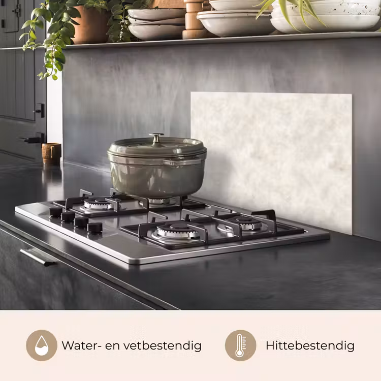 Crèmebeige - Marmer - Aders keuken achterwand spatscherm klein 900 -usp_NL