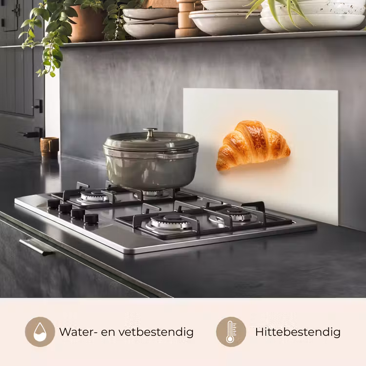 Croissant - Brood - Beige keuken achterwand spatscherm klein -usp_NL