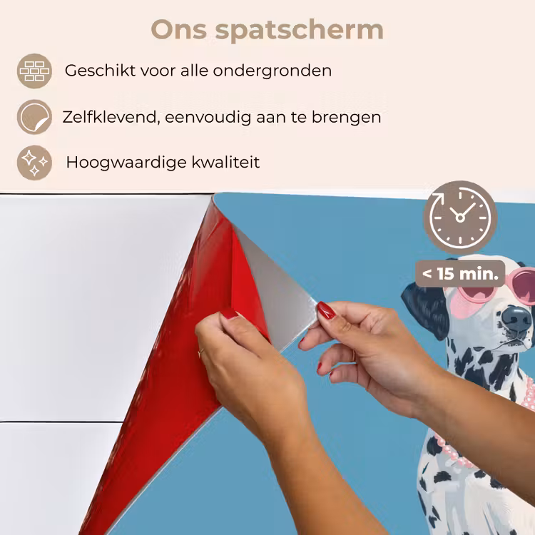 Dalmatiër - Zonnebril - Blauw keuken achterwand spatscherm klein -spatscherm_NL