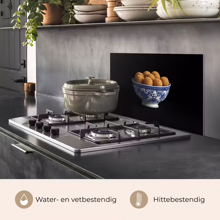 Delfts blauw - Bitterballen - Holland - Schaal keuken achterwand spatscherm klein -usp_NL