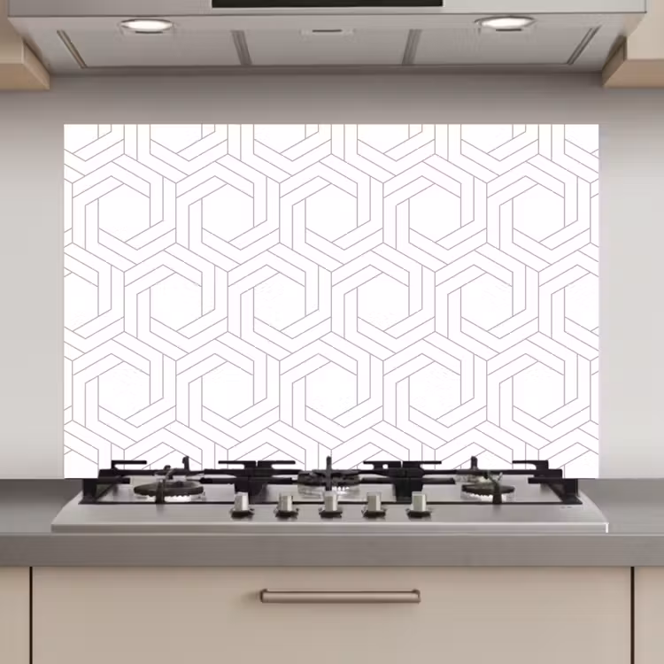Design - Geometrie - Patronen - Abstract keuken achterwand spatscherm klein 900 -3d_website