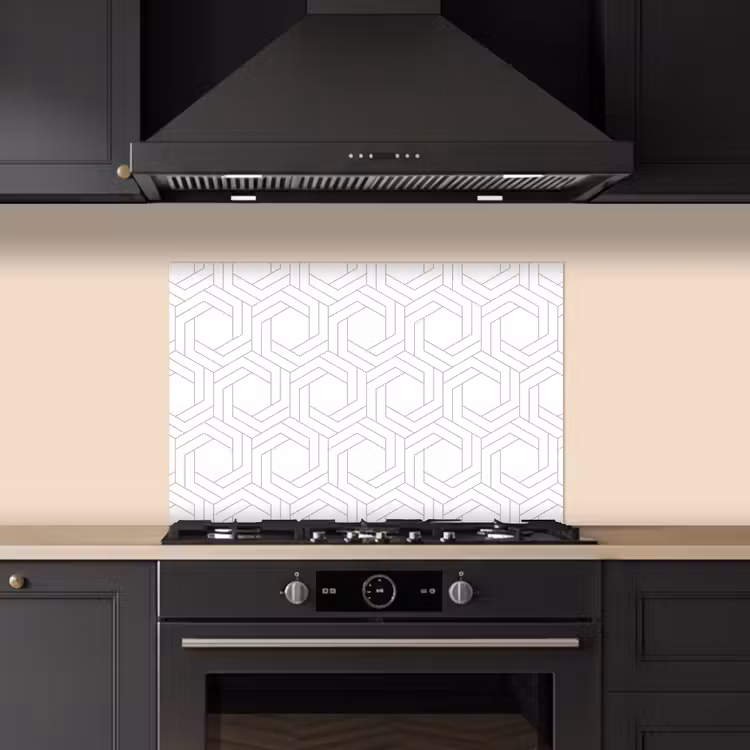 Design - Geometrie - Patronen - Abstract keuken achterwand spatscherm klein 900 -sfeer1