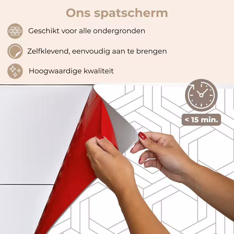 Design - Geometrie - Patronen - Abstract keuken achterwand spatscherm klein 900 -spatscherm_NL