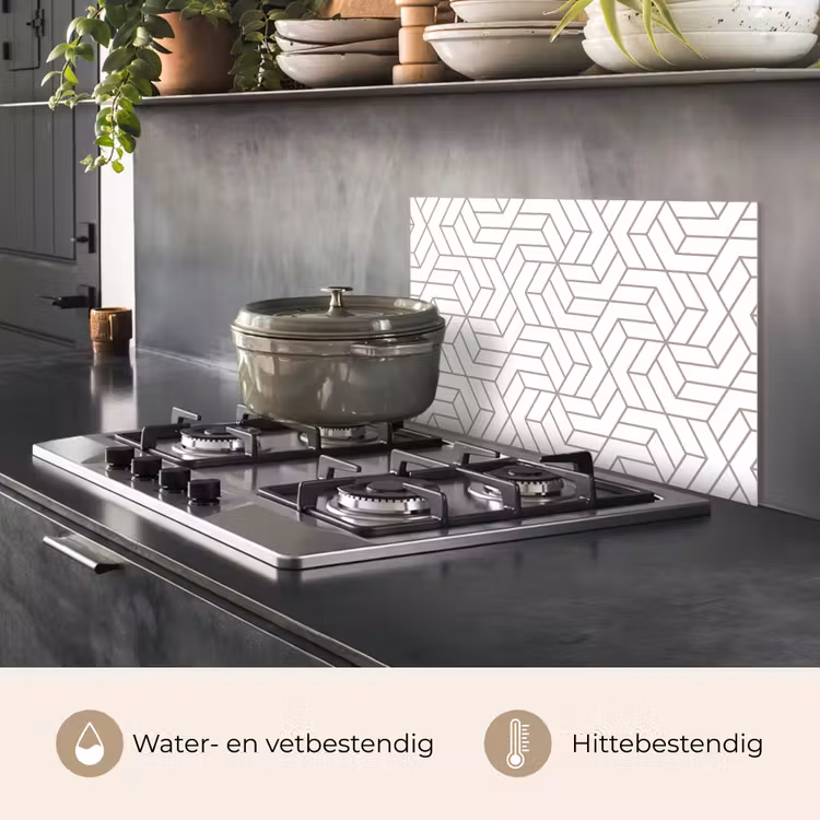 Design - Geometrie - Patroon keuken achterwand spatscherm klein 900 -usp_NL