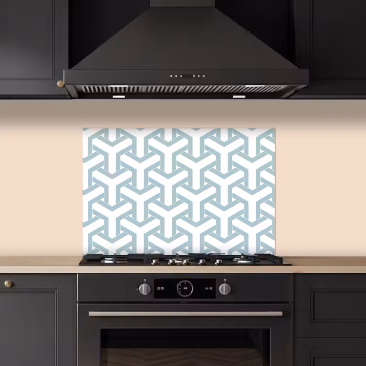 Design - Lijn - Patroon keuken achterwand spatscherm klein 900 -sfeer1