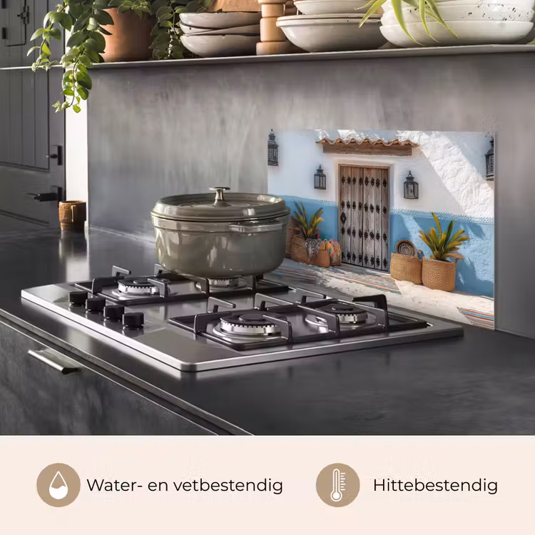 Deur - Manden - Planten keuken achterwand spatscherm klein -usp_NL
