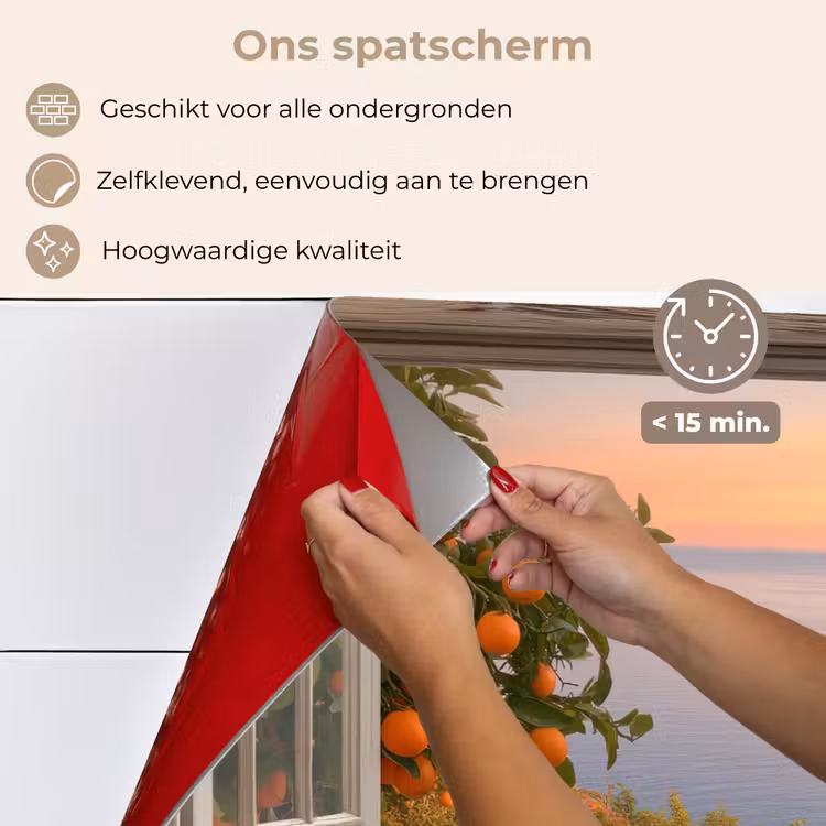 Doorkijk - Uitzicht - Meer - Landschap keuken achterwand spatscherm klein -spatscherm_NL