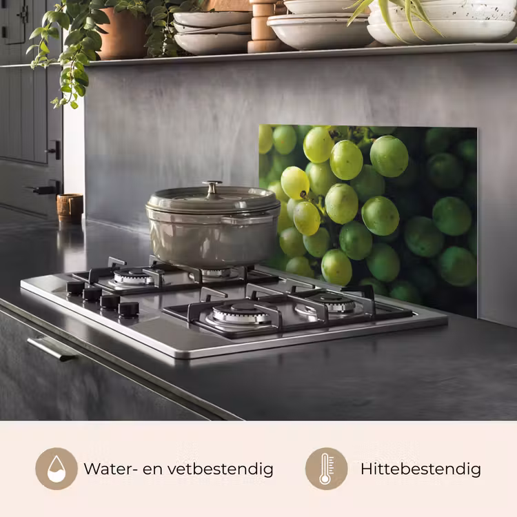 Druiven - Tros - Groen keuken achterwand spatscherm klein -usp_NL