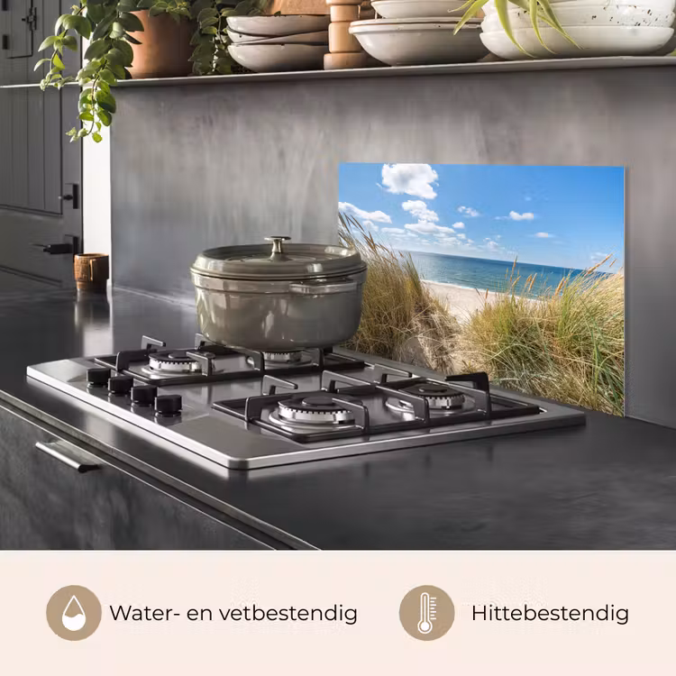 Duin - Gras - Zee - Strand keuken achterwand spatscherm klein -usp_NL