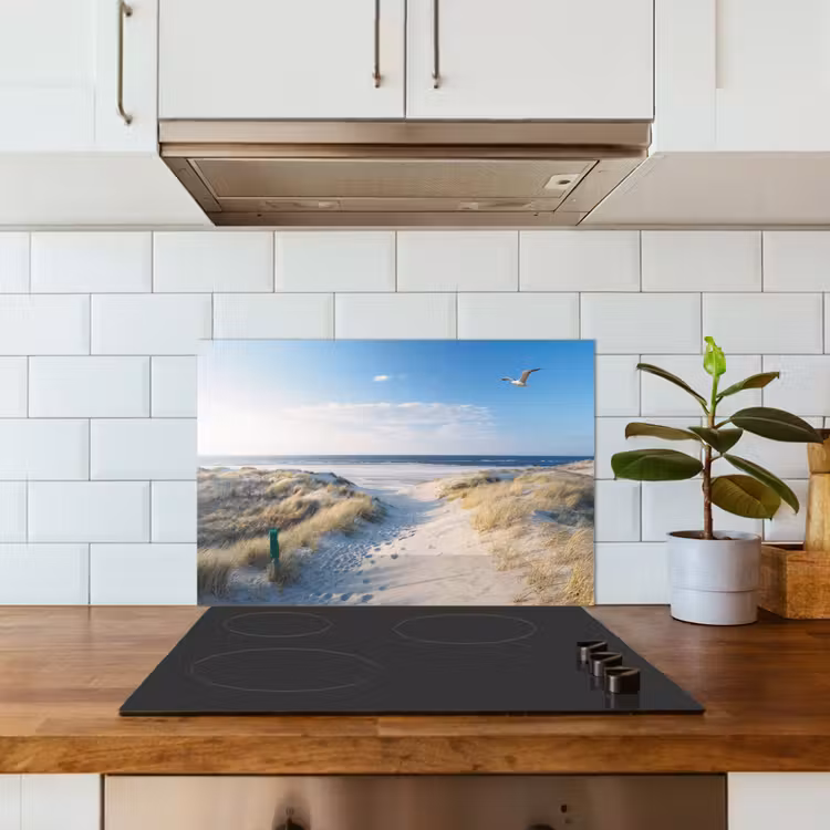 Duin - Meeuw - Strand - Zee - Zon keuken achterwand spatscherm klein -sfeer2