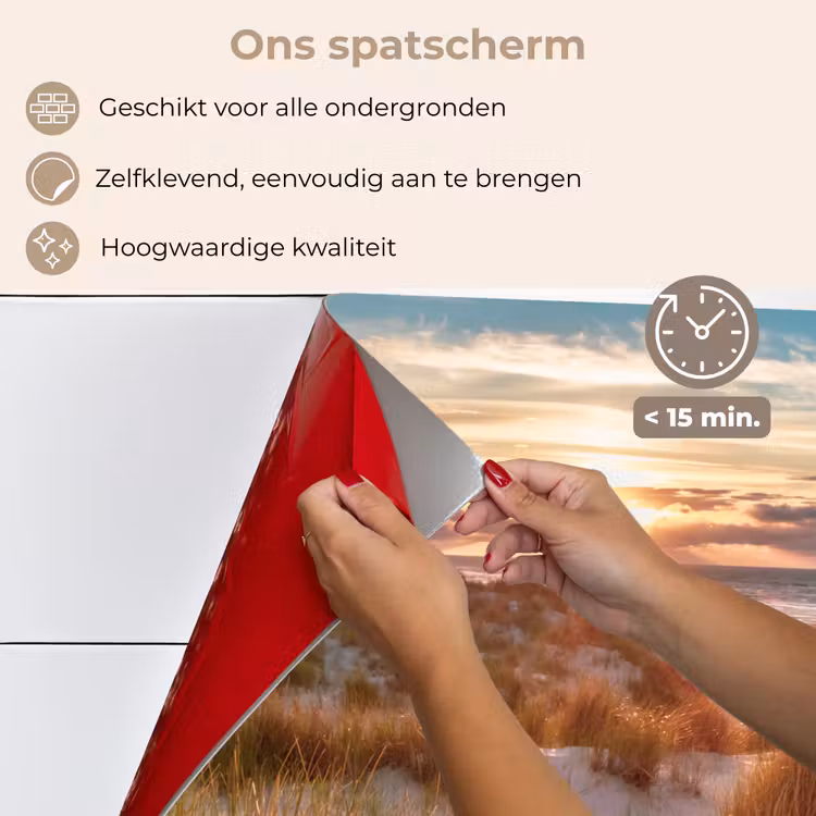 Duin - Planten - Zonsondergang - Strand - Zee keuken achterwand spatscherm klein -spatscherm_NL