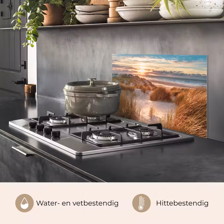Duin - Planten - Zonsondergang - Strand - Zee keuken achterwand spatscherm klein -usp_NL
